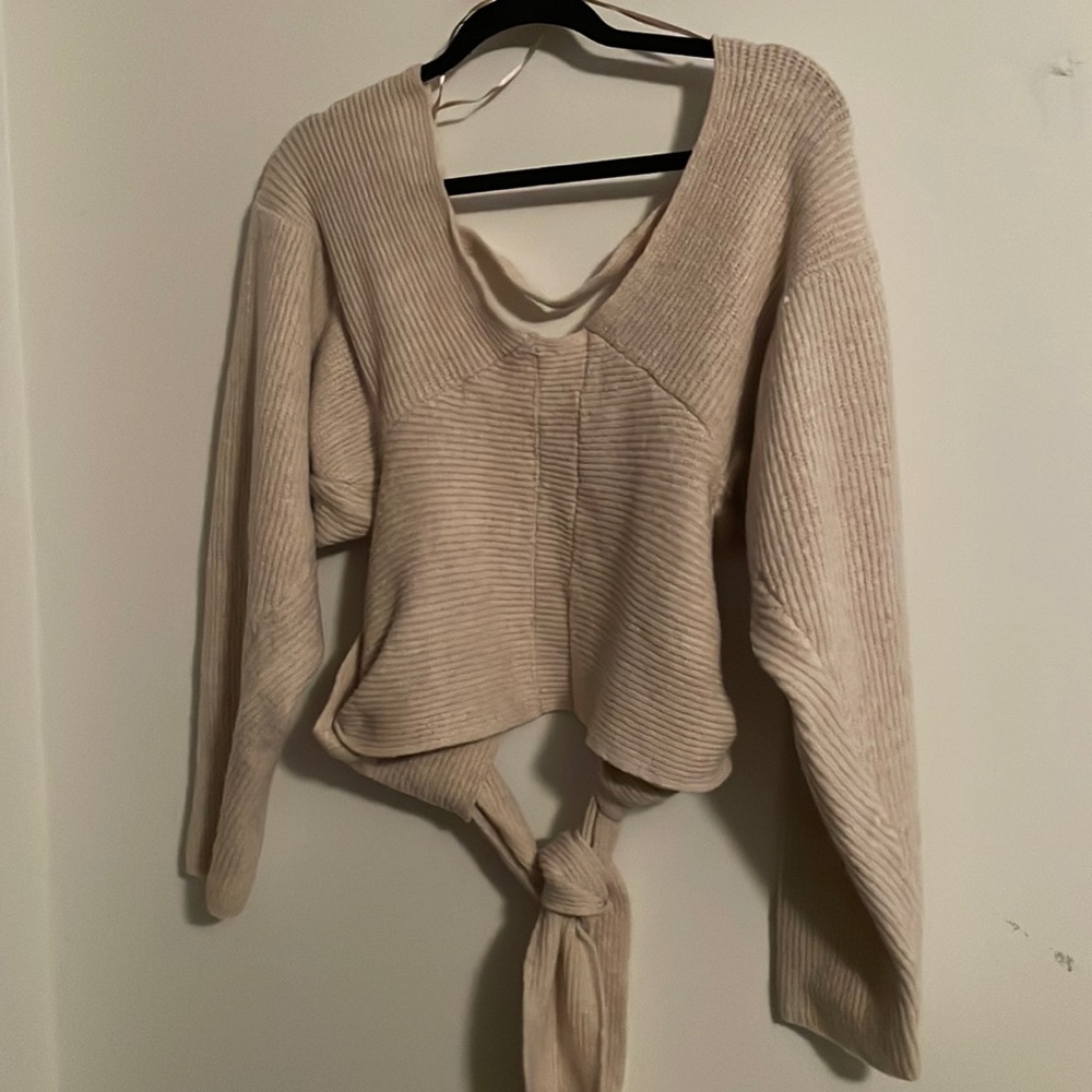 Tie Sweater